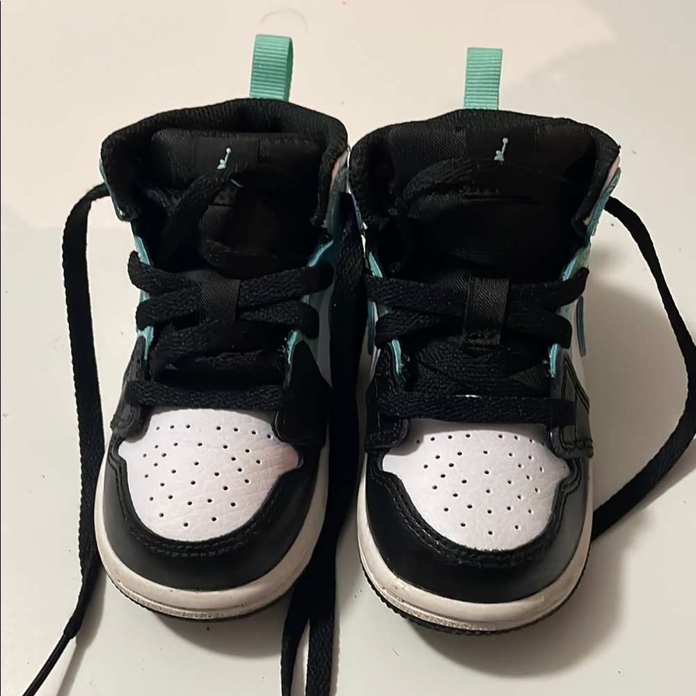 Nike Air Jordans 6c black aqua toddler/ baby